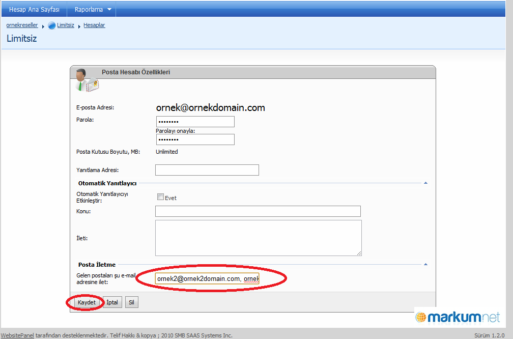Websitepanel E Mail Hesap Y Nlendirmek Markum Hosting